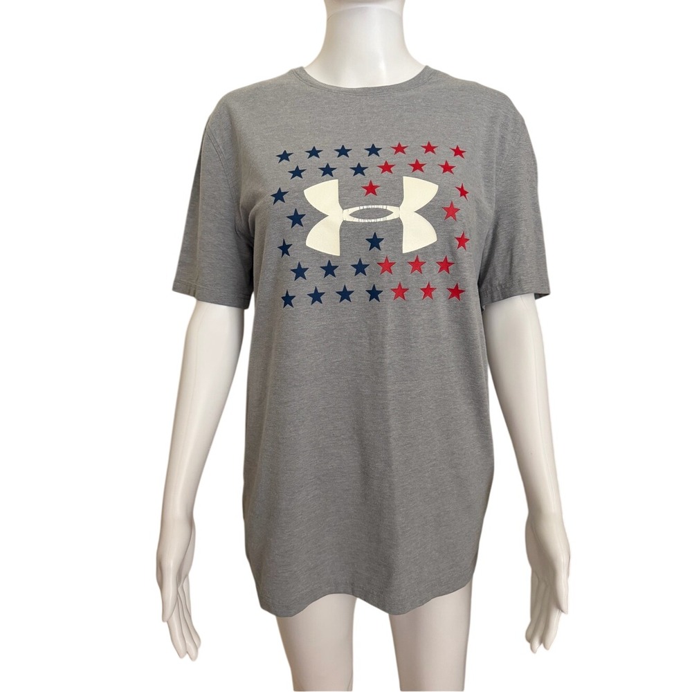 Under Armour Grey Graphic T-Shirt Size Small